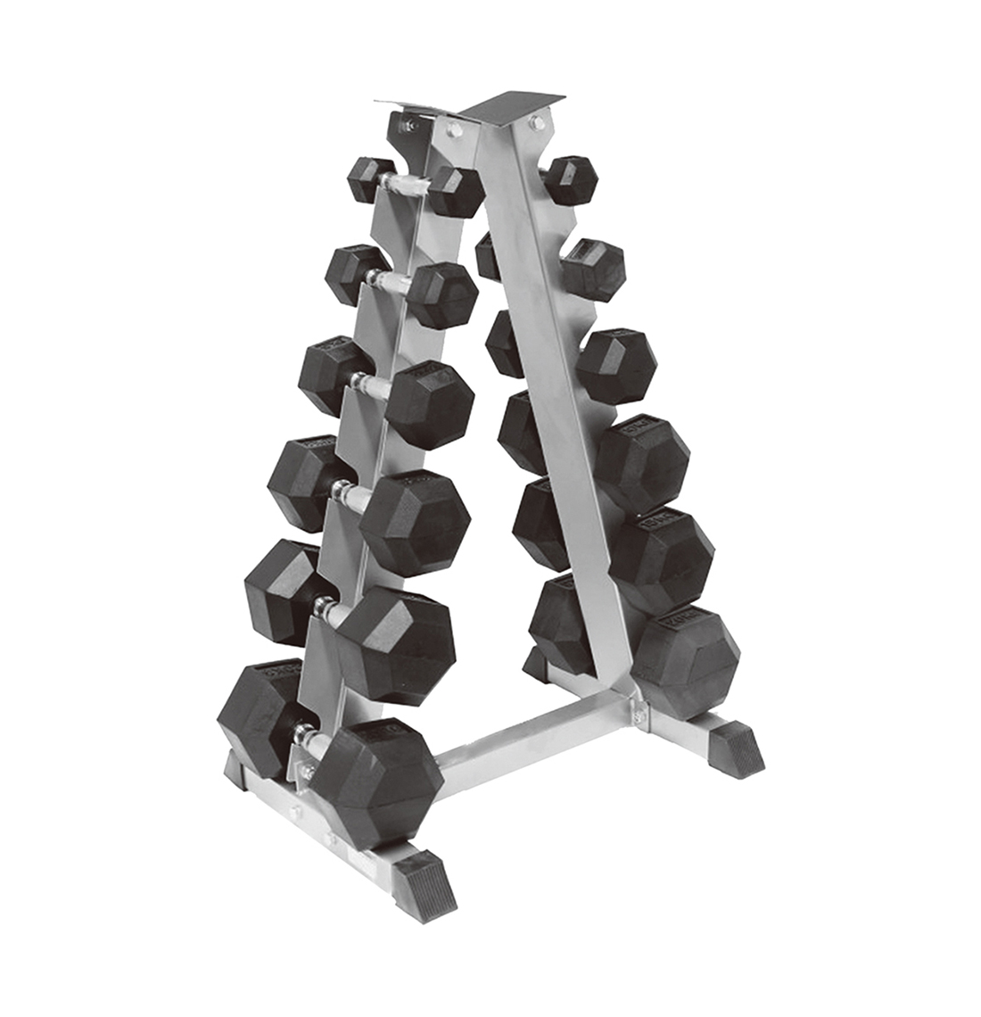 Hex Dumbbells Storage Rack (6-Pairs) R013