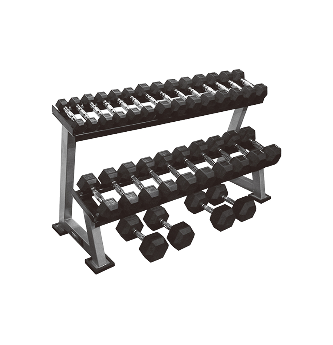 Two Tier Dumbbells Storage Rack R018
