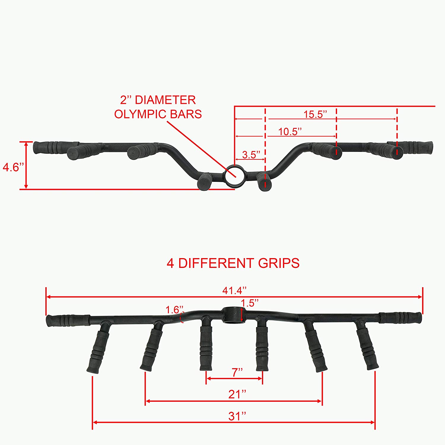 Olympic Bar Accessories OB - Multi Grip Bar Attachment