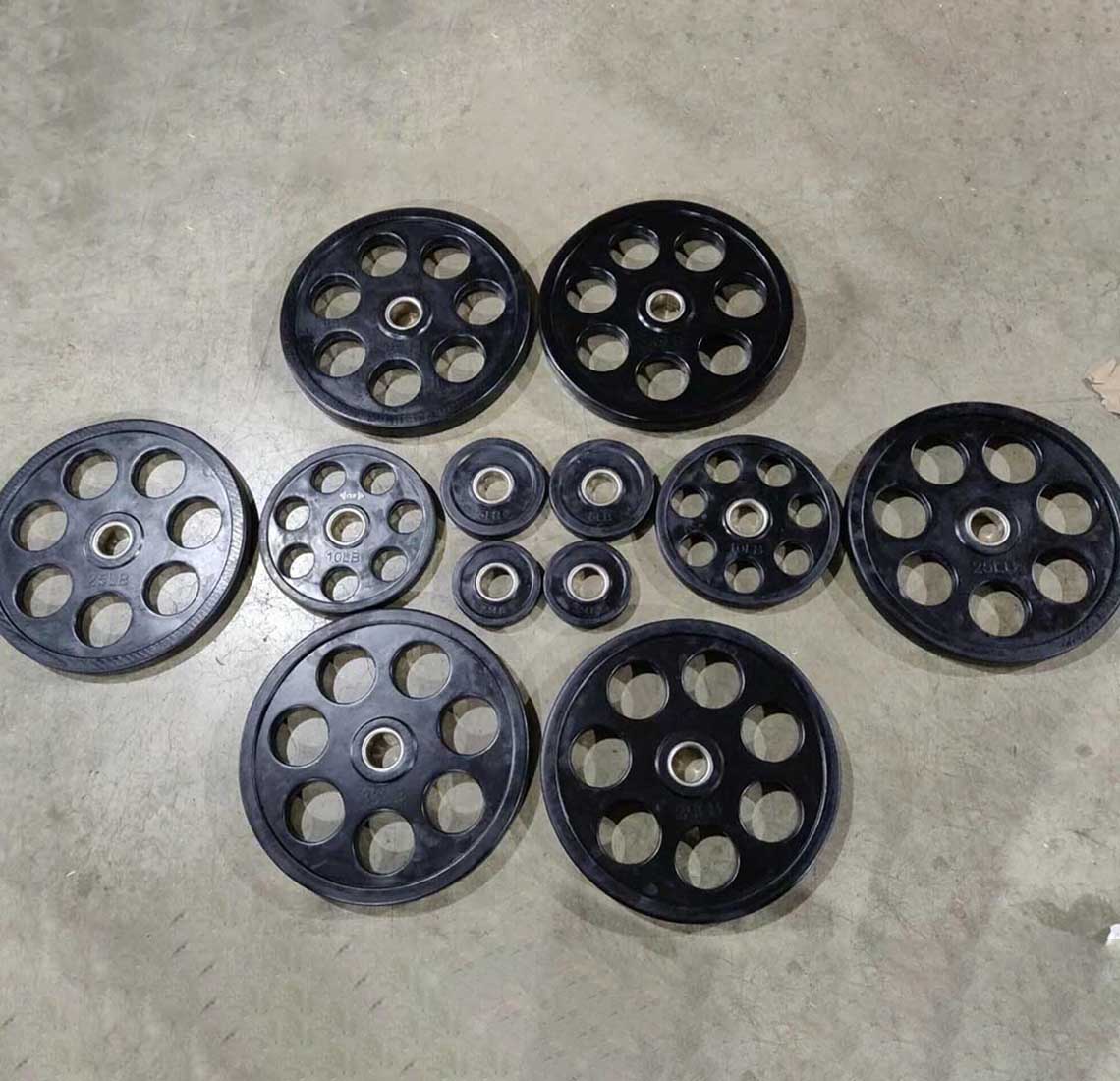 7-Holes Rubber Weight Plate RCP1012