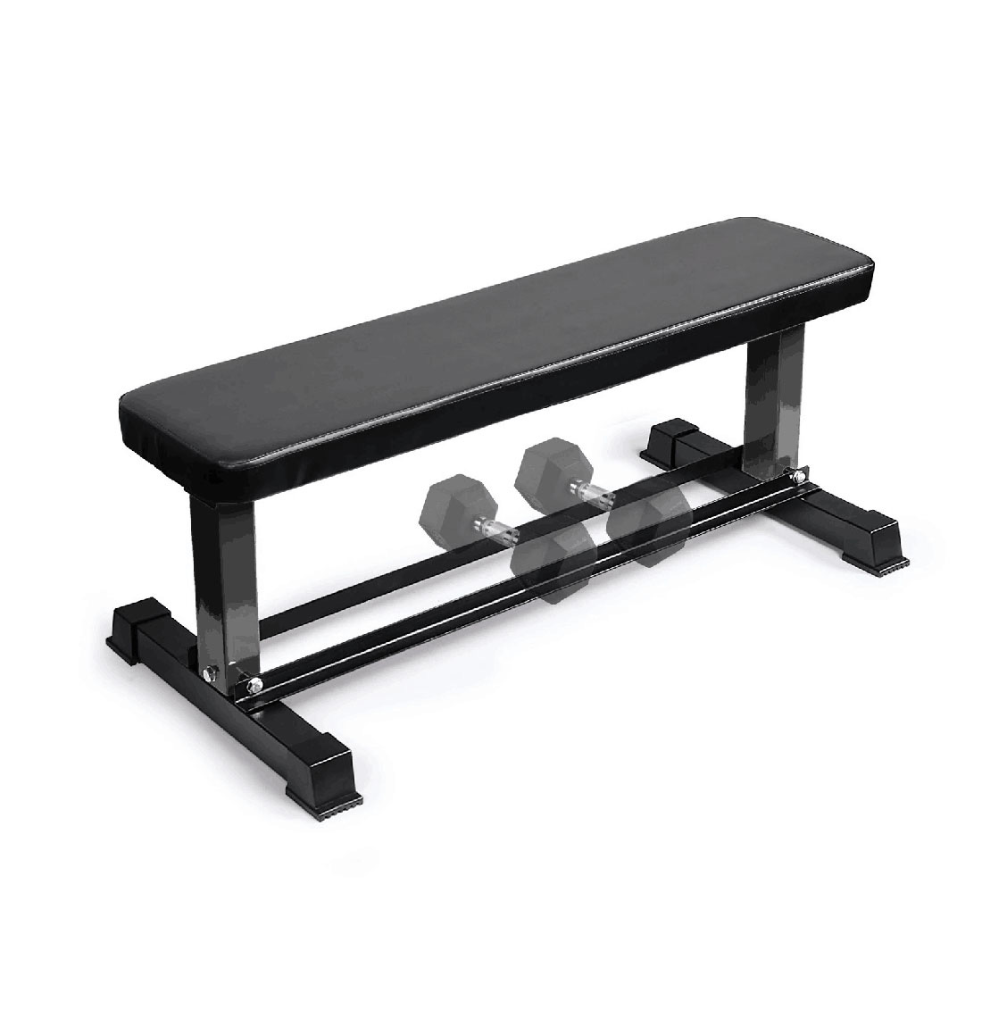 Flat Weight Bench With Dumbbell Rack WB119