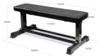 Flat Weight Bench With Dumbbell Rack WB119