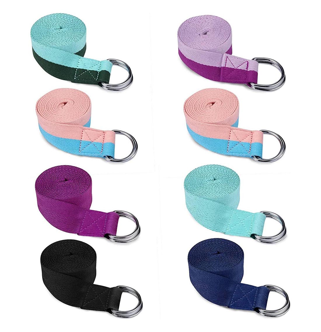 Metal D-Ring Yoga Strap YG020