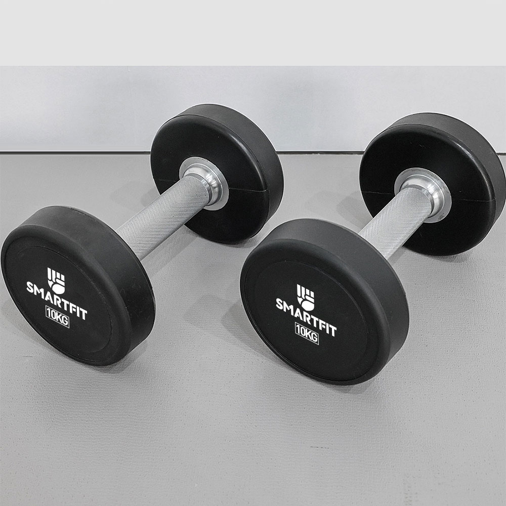 Solid Steel PU Dumbbells PUD018