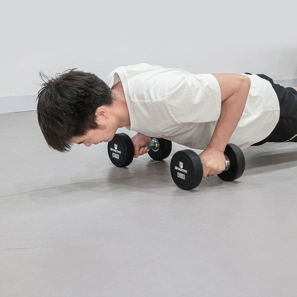 Solid Steel PU Dumbbells PUD018