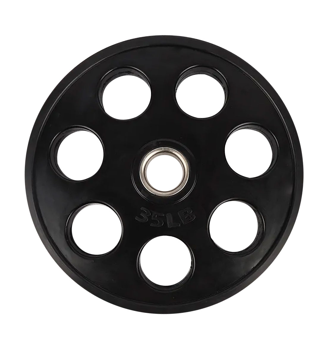 7 Hole Rubber Coated Weight Plate RCP1012