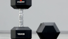 Rubber Hex Dumbbell DBR003B