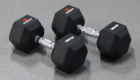 Rubber Hex Dumbbell DBR003B