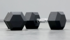 Rubber Hex Dumbbell DBR003B